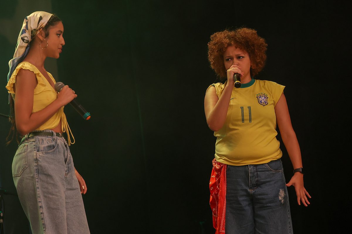 Vitória Cristina no palco